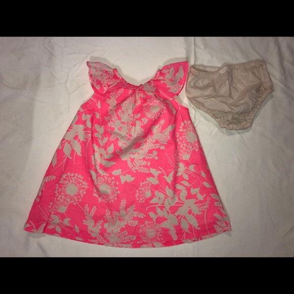 Baby Gap Pink w/ Cream Floral Accents Size 18-24M - Picture 2 of 3